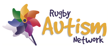 Logo of Rugby Autism Network, symbolizing support for individuals with autism.