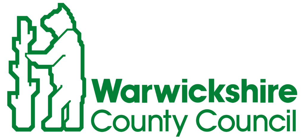 Logo of Warwickshire County Council, representing local authority services.